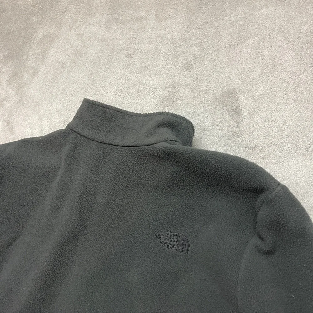 The North Face Fleece Jacket Gray Full Zip Mock Neck Outdoors Men Size 2XL